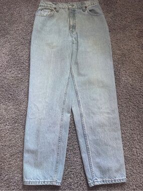 Levi's Light Wash 550 Relaxed Fit Tapered Leg Size 10 Short
